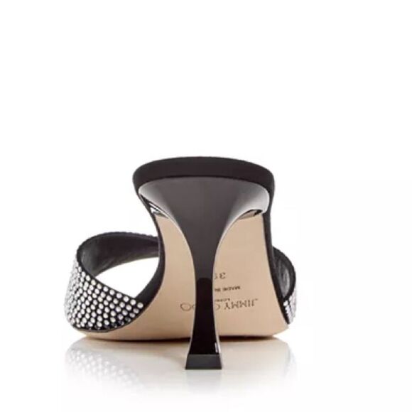 Jimmy Choo Skye 70 Embellished High Heel Slide Sandals, New, Size 39